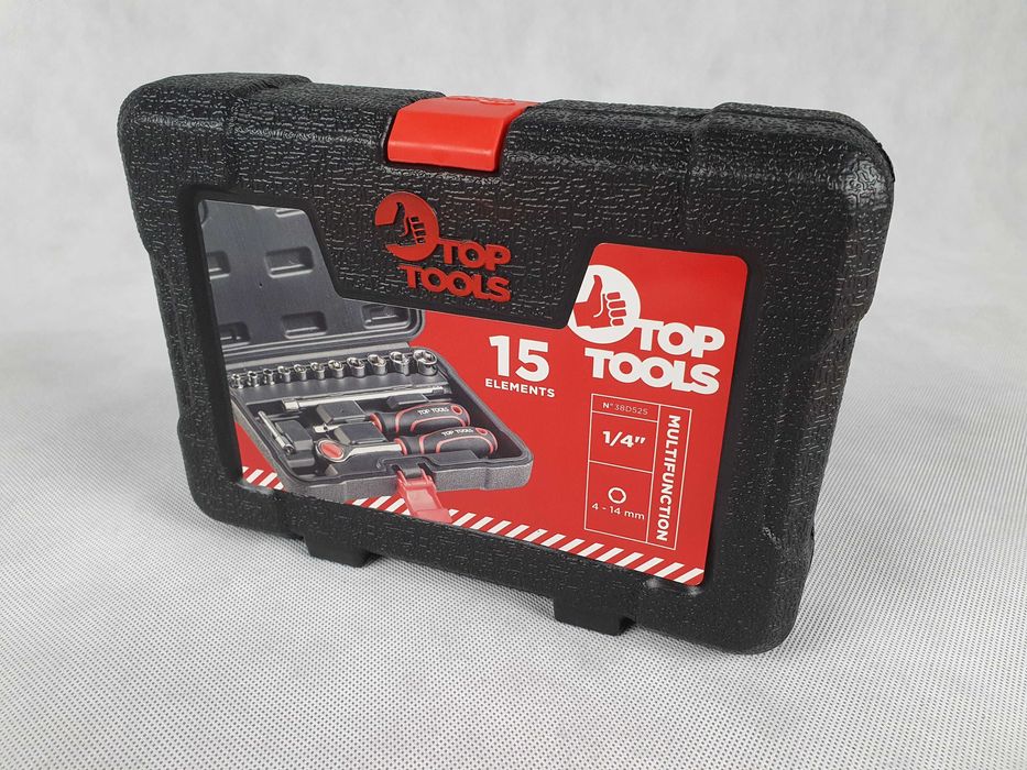 Zestaw Kluczy nasadowych 1/4 Majsterkowicz TOP TOOLS