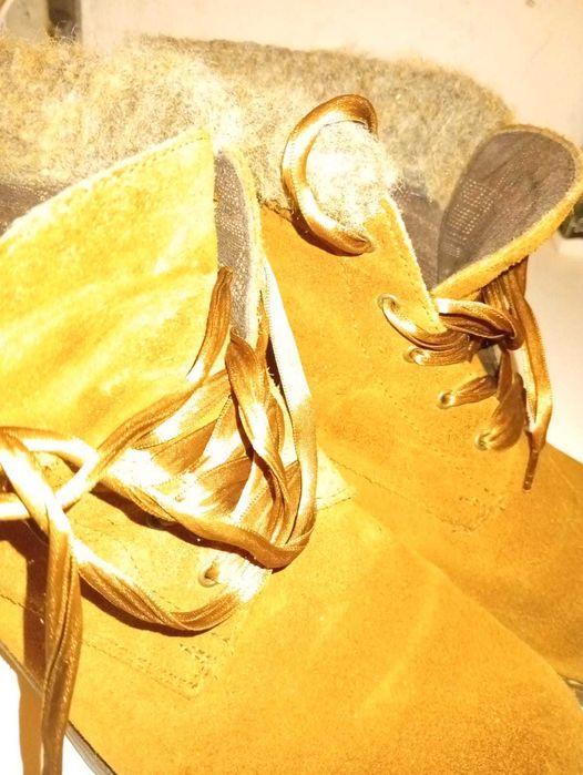 Botas Camurça Camel Tapadas - 39