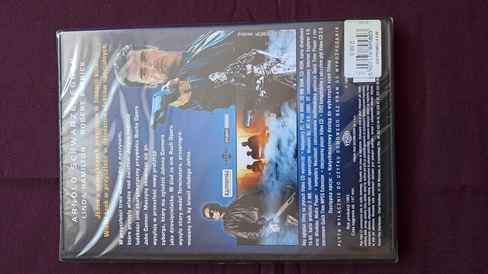 Terminator 2 VCD Wersja Rezyserska NOWE Folia