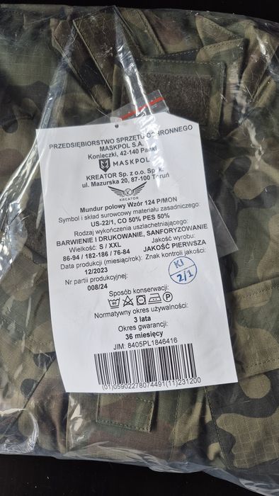 Mundur polowy wzór 124P , rozmiar S/XXL