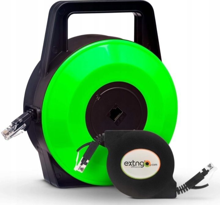 Zwijany kabel sieciowy 10m na bębnie