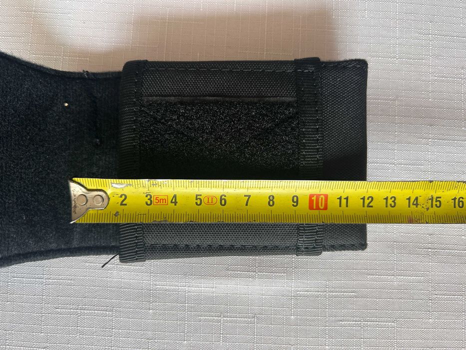 Etui kabura na telefon do paska spodni materiałowe zamykane na rzep
