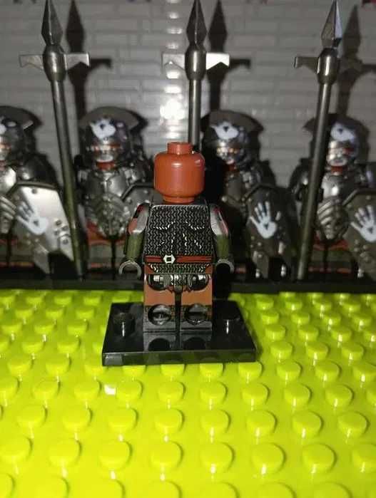 Zestaw 5szt figurki Czarny Ork Uruk Hai! Lotr jak LEGO Castle Hobbit
