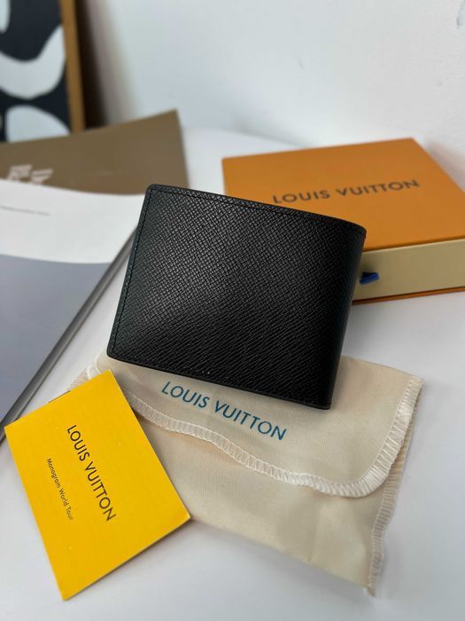 Кошелек Луи Витон черный бумажник Louis Vuitton органайзер LV k315