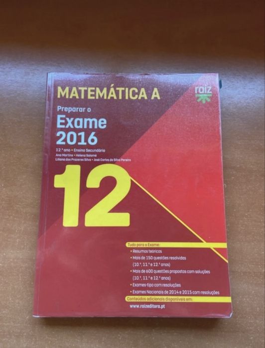 Livro de preparação para o Exame Matemática A