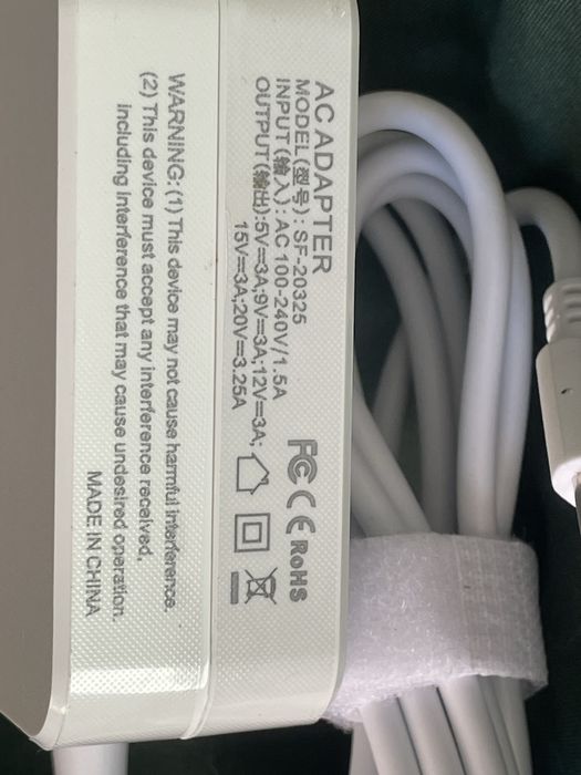 Ładowarka zasilacz Reletch universalny Pd 65w usbc z kablem usb-c