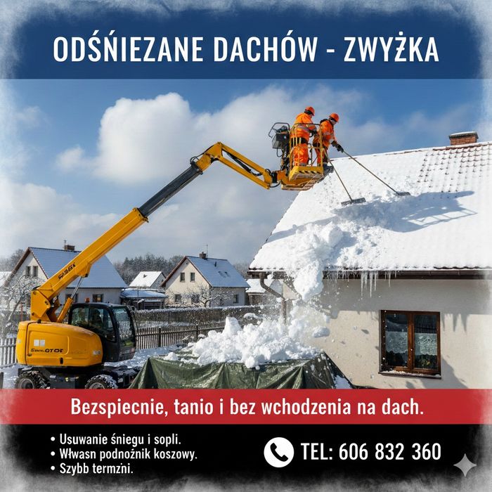 Odśnieżanie dachów Gdynia, Rumia i okolice