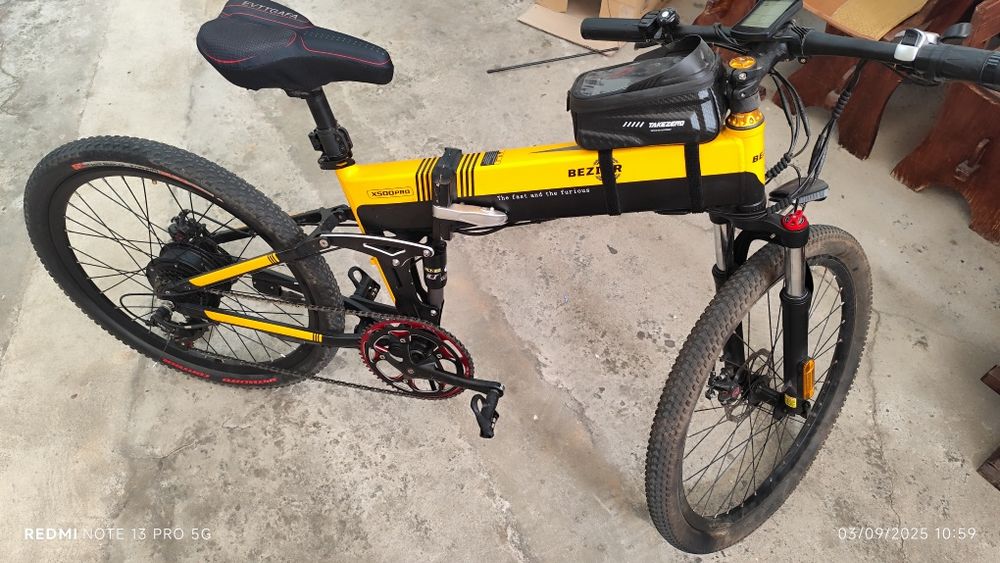 Bicicleta elétrica dobrável