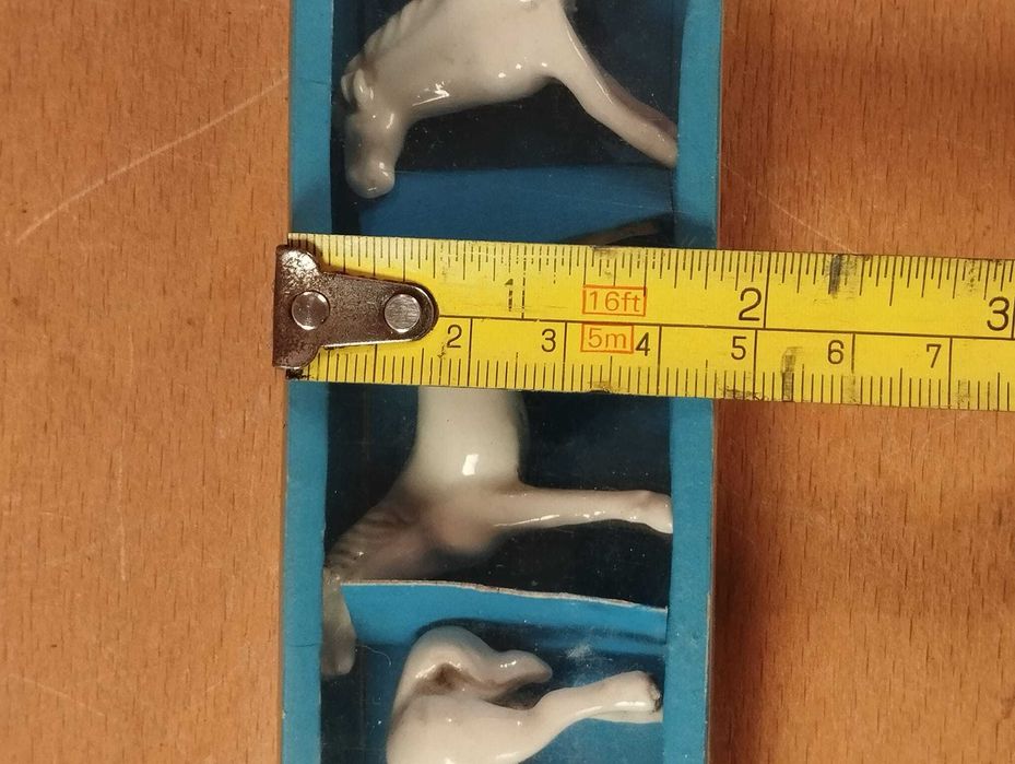 Conjunto 4 Cavalos Porcelana China NOVO