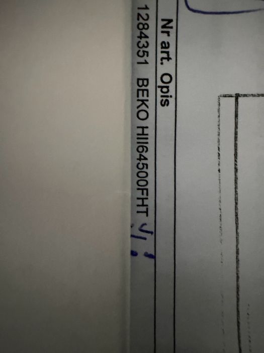 Plyta infukcyjna Beko HII64500FHT uszkodzona