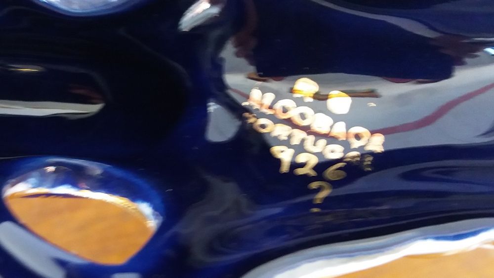 Par castiçais antigos em faiança RB (Raúl da Bernarda) Alcobaça