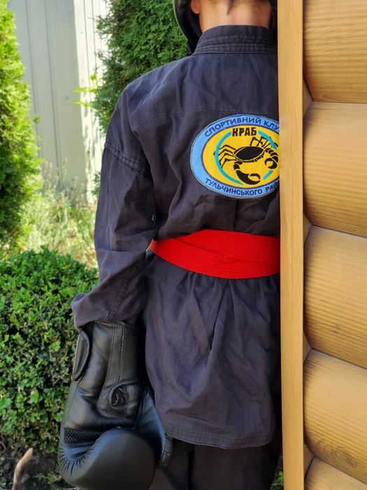 Кімано чорне на 7-9 років 150 см