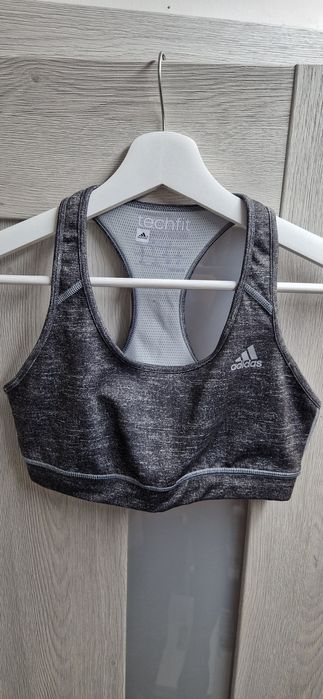 Adidas biustonosz sportowy stanik top trenigowy S Tech Fit