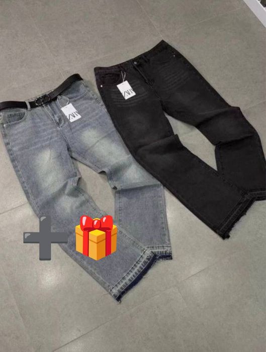 Джинсы flared Zara type jeans ‼️ РЕМЕНЬ У ПОДАРУНОК ‼️