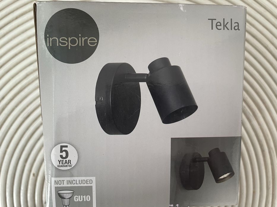 Aplique / Spot de Parede Ajustável – Inspire Tekla (Preto)