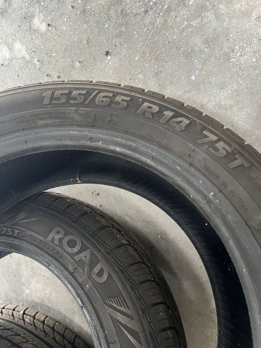 Komplet opon letnich  Kormoran 155/65/14 Okazja jak nowe