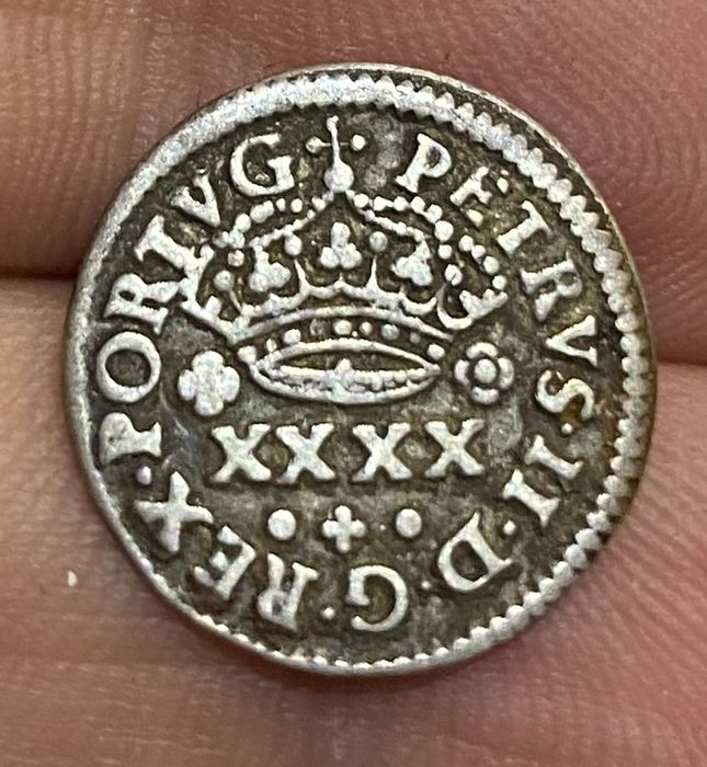 Coin 1/2 Tostao 50 Reis D. PEDRO II