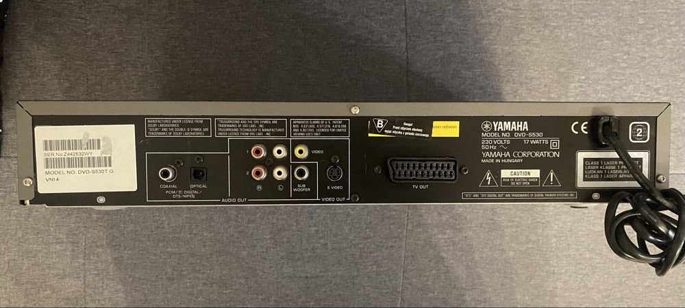 Yamaha dvd-s530.