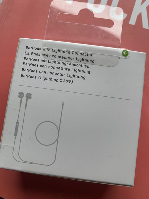Earpods lightning лайтнинг наушники проводные оригинал