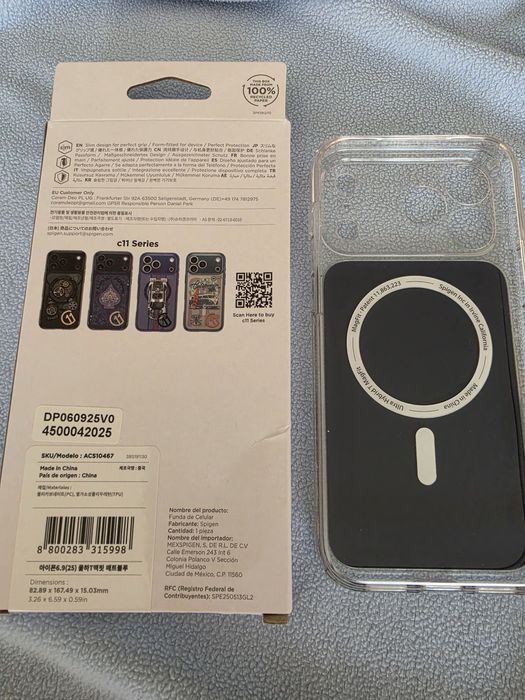 Spigen Capa Ultra Hybrid para um iPhone 17 pro Max. Cor Mattel Blue. Totalmente nova.