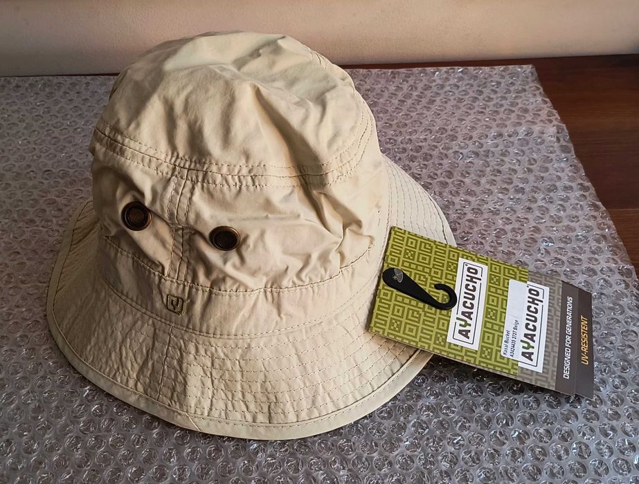 Kapelusz Czapka Bucket Hat AYACUCHO KASAi Beige > Rozmiar S