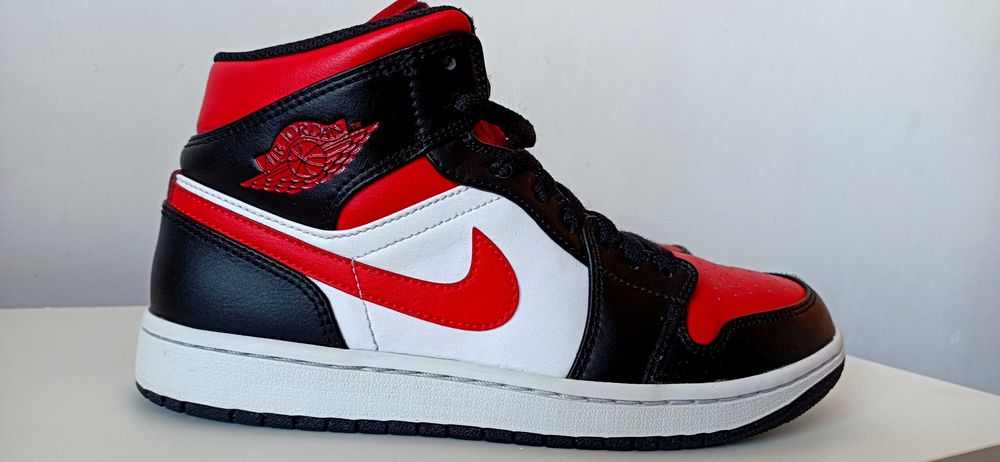 Nike Air Jordan 1 Mid Black Fire Red ORYGINAŁ  tanio 149 zł