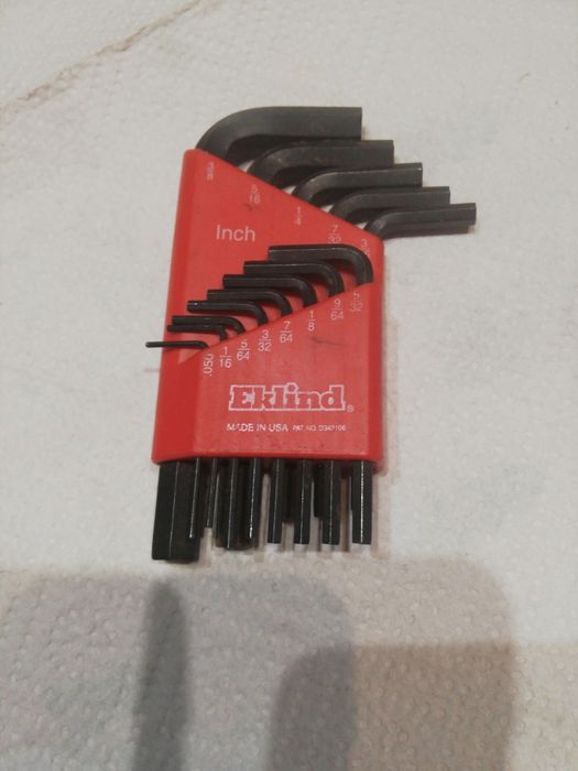 Eklind zestaw 13 kluczy imbusowe made in USA metryczne