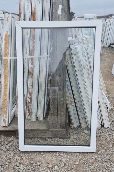 OKNA KacprzaK Witryna 83x132 FIX Używany PCV Białe Lider Okna OLX
