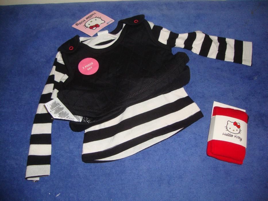 Saldos - Conjunto tres peças Hello Kitty (Novo)