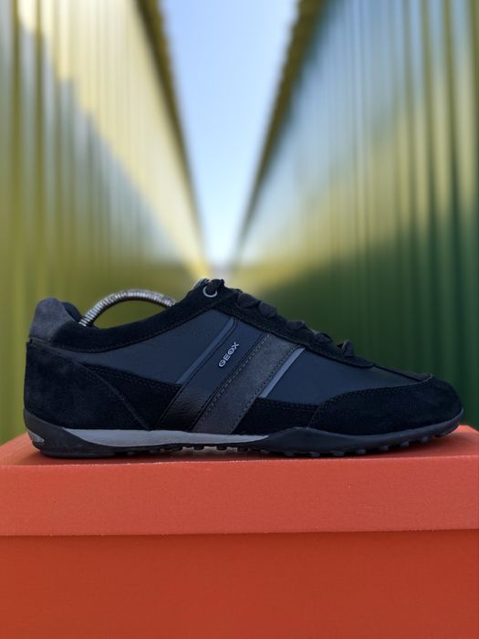 Кроссовки geox оригинал 43 размер черные кожаные