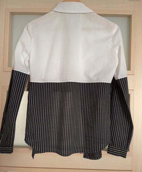 Koszula z łączonych materiałów