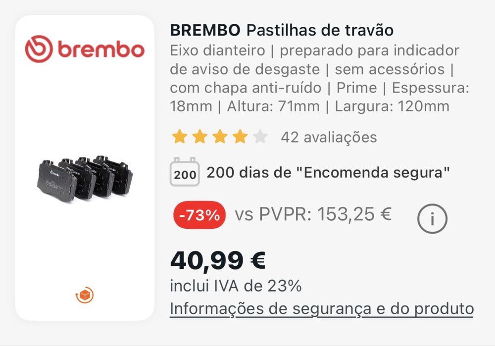 Pastilhas brembo
