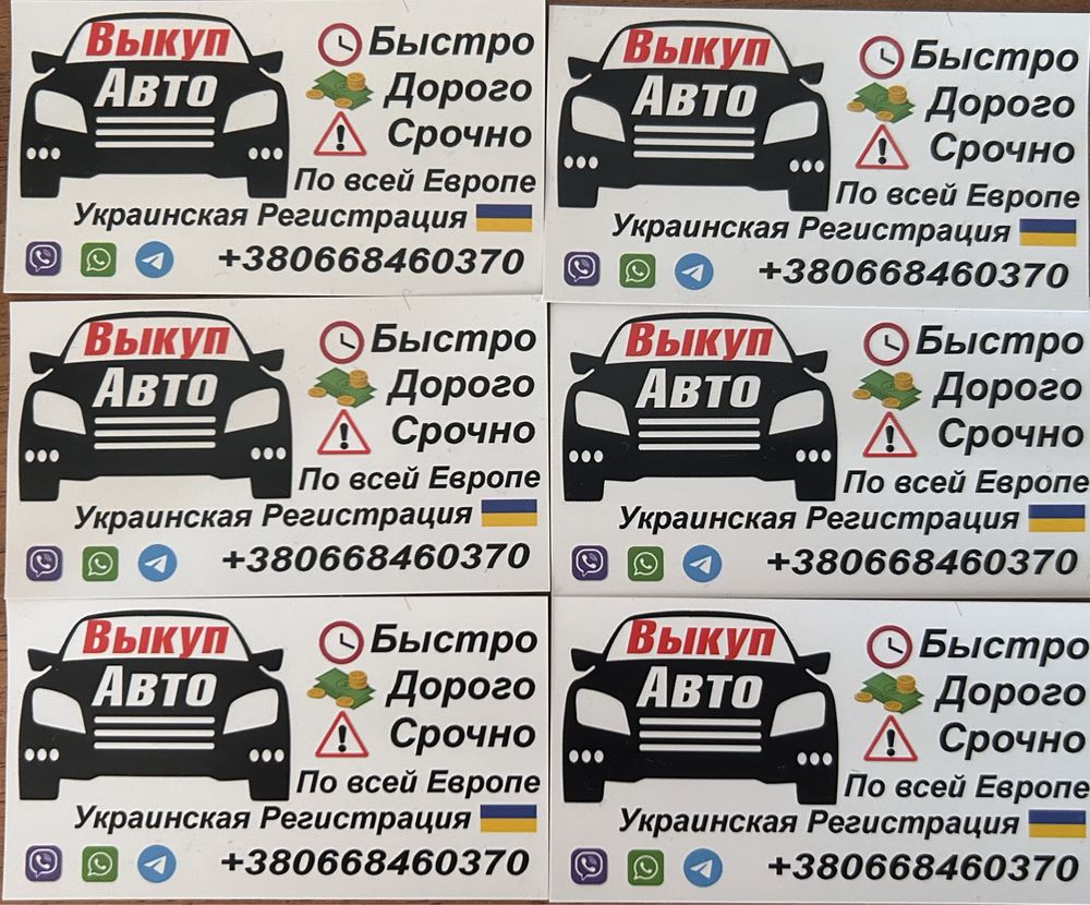 Выкуп авто на Украинской регистрации в Европе - Авто / мото услуги Киев на  Olx