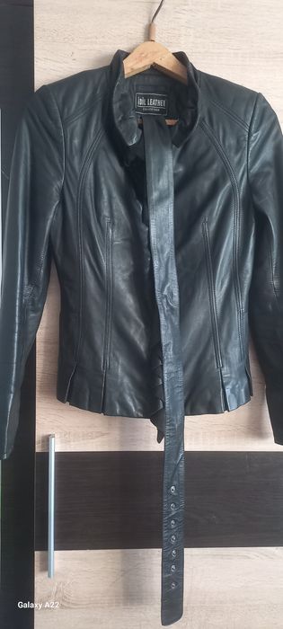 Натуральна шкіряна куртка, одіта 2 рази