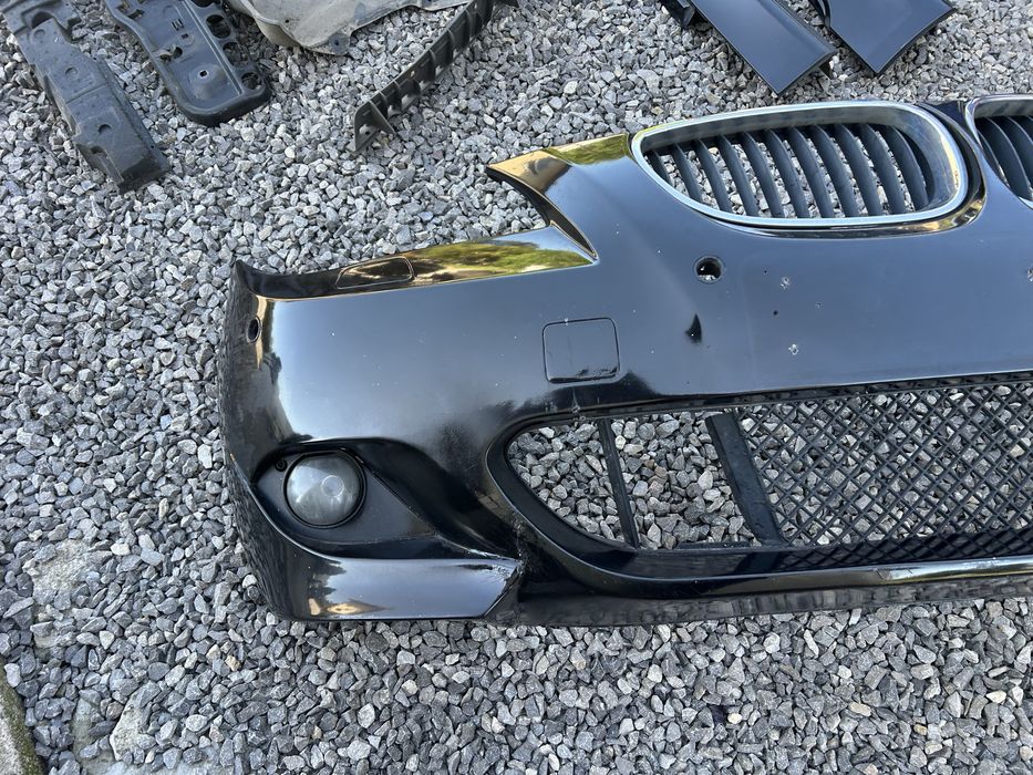 Mpakiet przod tyl progi bmw e60 CZARNY schwarz 2 668 prawie jak Black Sapphire 475/9 WYSYLKA duzo zdjec