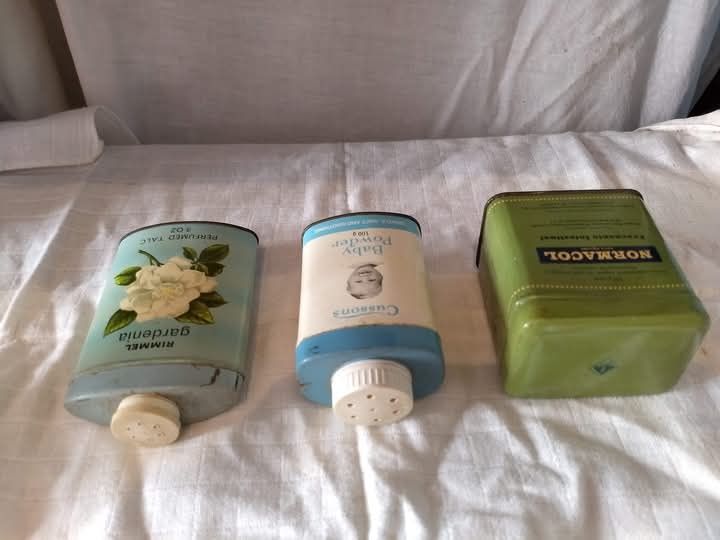 Lote de 3 Latas po' de talco antigas