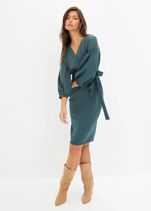 B.P.C sukienka midi kolor morski dymny ^44/46