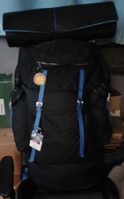 Duży, Stary Plecak Turystyczny z Aluminiowym Stelażem.  KLASYK PRL. !!