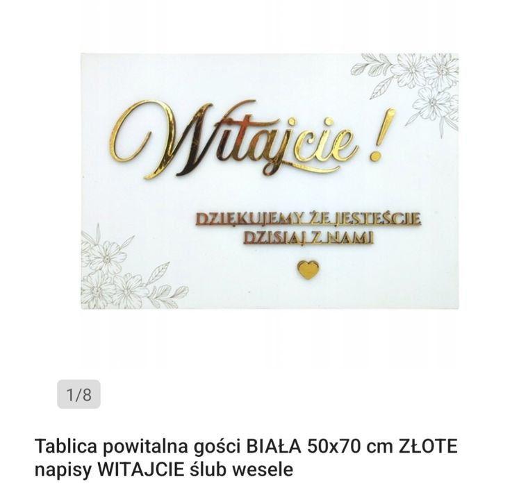 Tablica powitalna