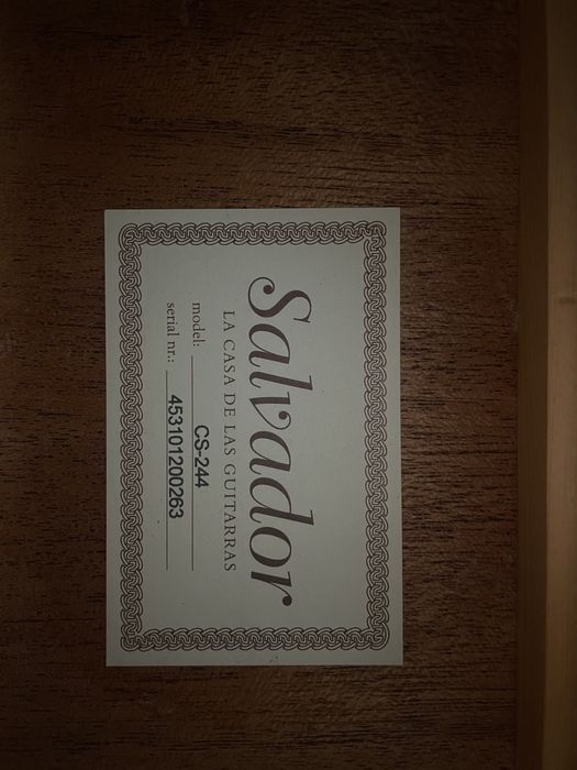 Salvador cortez CS-244 MODEL 4/4 gitara klasyczna