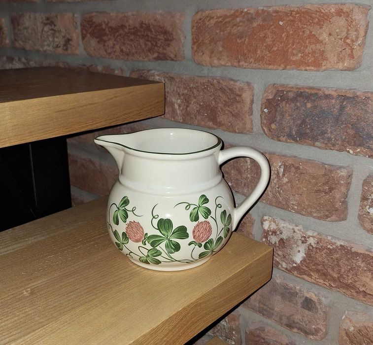 Dzbanek ceramiczny z motywem koniczyny - 1 litr