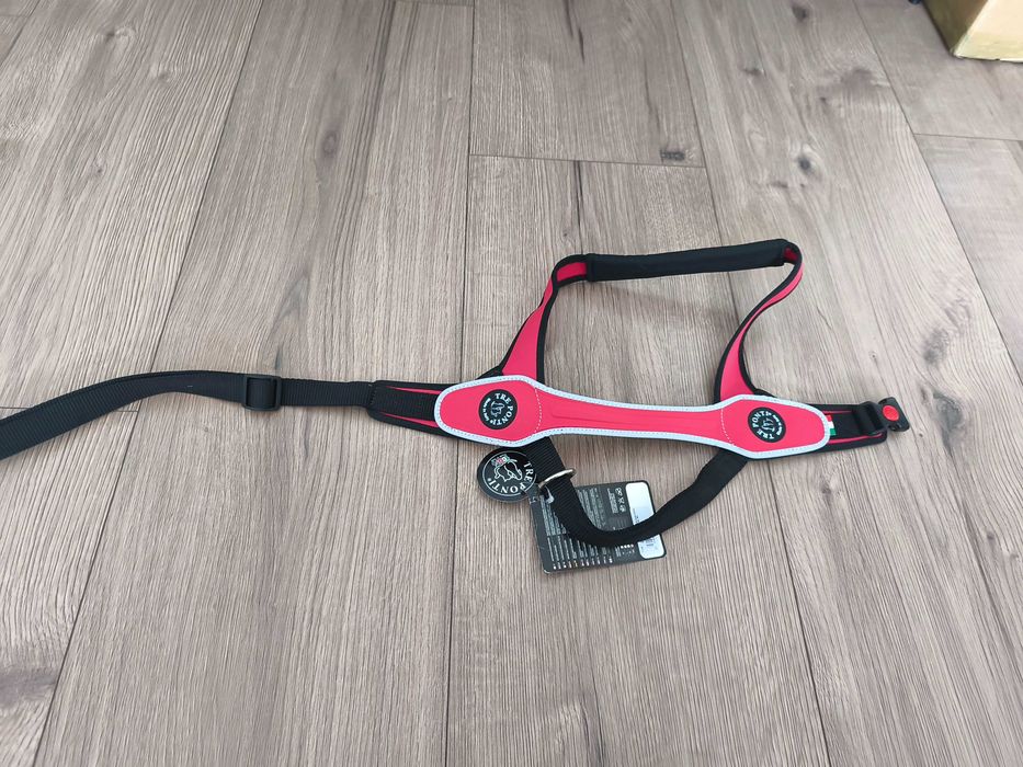 szelki di psa tre ponti czerwone z odblaskiem dla duzego psa xxl 40-60kg