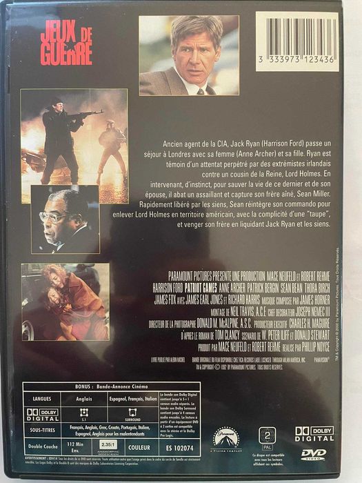 Patriot Games (Jogos de Poder - O Atentado) Harrison Ford