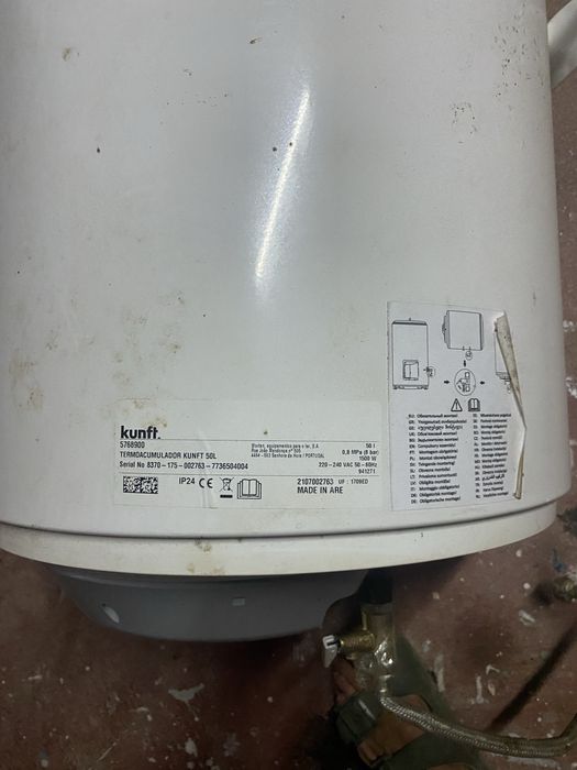 Termoacumulador KUNFT 50L