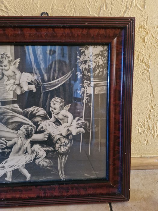 Obraz stary nimfa amory