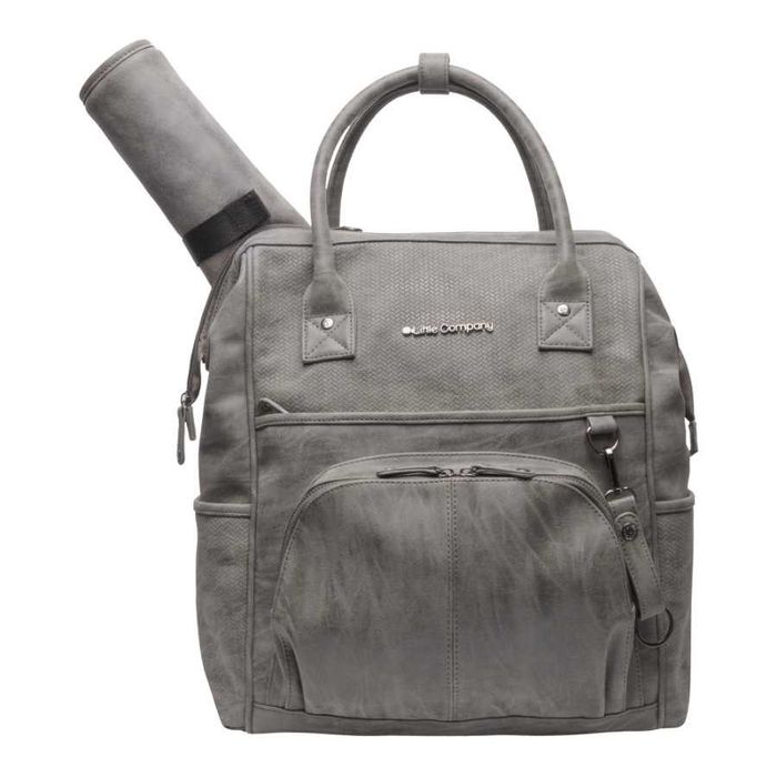 Plecak na akcesoria do przewijania Little Company Riga Knit Grey