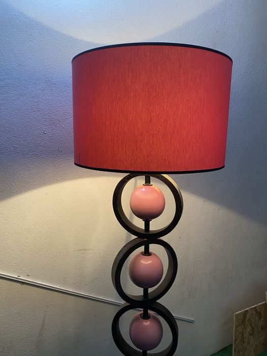 Candeeiro de Pé Rosa / Vintage / y2k