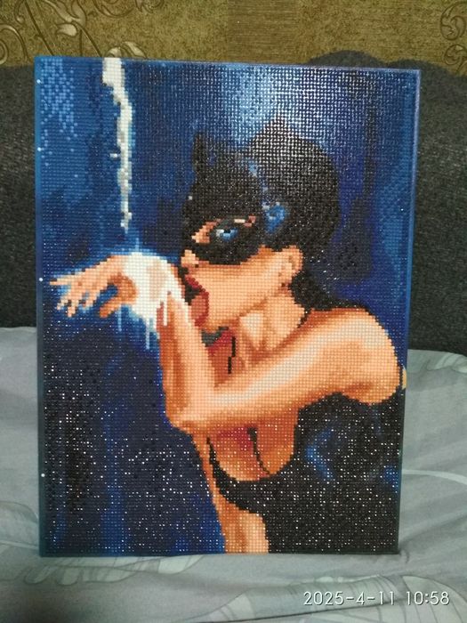 Картина алмазная с мозайки Готовая