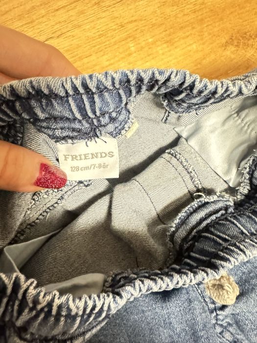 Spodenki jeansowe 128