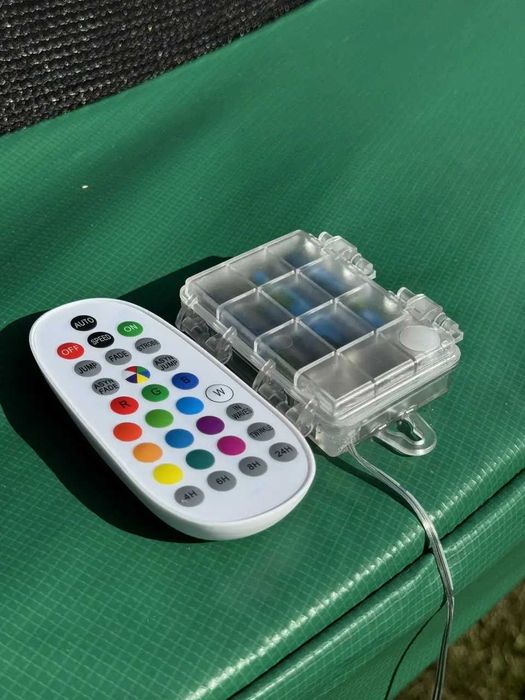 Батут WCG 366 см із внутрішньою захисною сіткою та LED підсвіткою 12FT